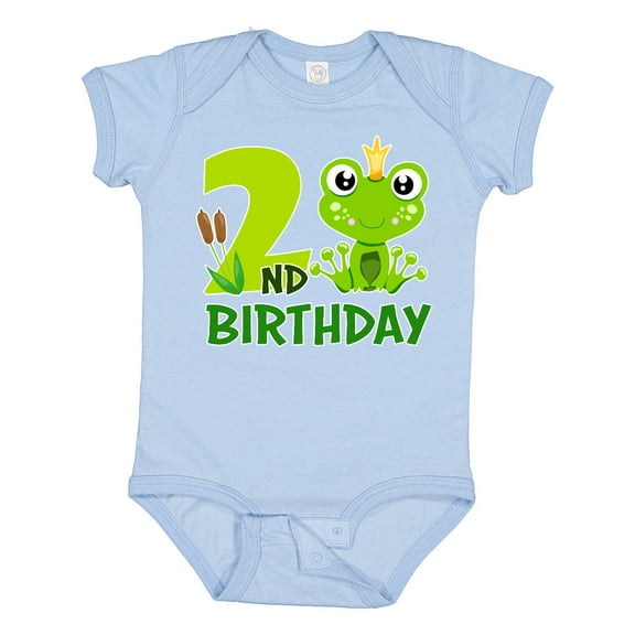 Inktastic 2nd Birthday Prince Frog Boys Baby Bodysuit