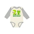 thumbnail image 1 of Inktastic 2nd Birthday Prince Frog Boys Long Sleeve Baby Bodysuit, 1 of 5