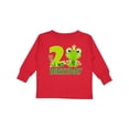 thumbnail image 1 of Inktastic 2nd Birthday Prince Frog Boys Long Sleeve Toddler T-Shirt, 1 of 5