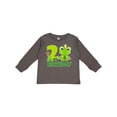 thumbnail image 1 of Inktastic 2nd Birthday Prince Frog Boys Long Sleeve Toddler T-Shirt, 1 of 5