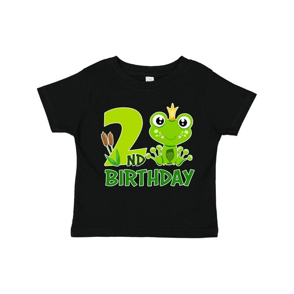 Inktastic 2nd Birthday Prince Frog Boys Toddler T-Shirt