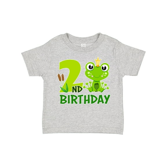 Inktastic 2nd Birthday Prince Frog Boys Toddler T-Shirt