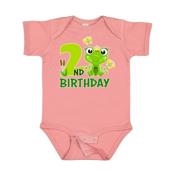 Inktastic 2nd Birthday Princess Frog Girls Baby Bodysuit