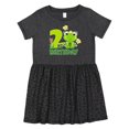 thumbnail image 1 of Inktastic 2nd Birthday Princess Frog Girls Toddler Dress, 1 of 5