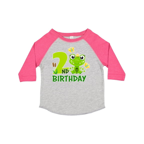 Inktastic 2nd Birthday Princess Frog Girls Toddler T-Shirt