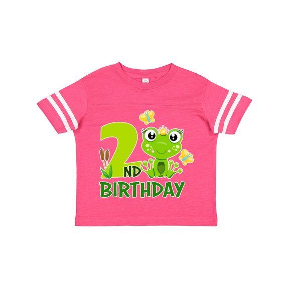 Inktastic 2nd Birthday Princess Frog Girls Toddler T-Shirt