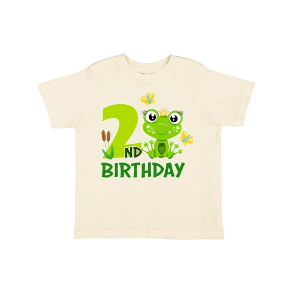 Inktastic 2nd Birthday Princess Frog Girls Toddler T-Shirt