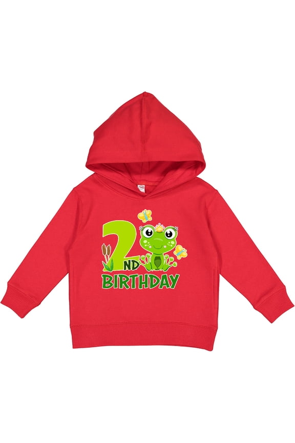 2nd Birthday Princess Frog Toddler Hoodie