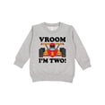 thumbnail image 1 of Inktastic 2nd Birthday Racing Car Toddler Sweatshirt, 1 of 4
