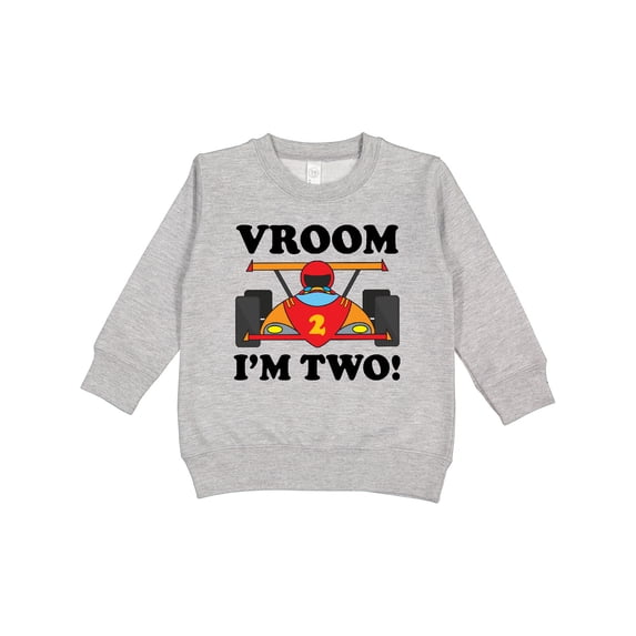 Inktastic 2nd Birthday Racing Car Toddler Sweatshirt