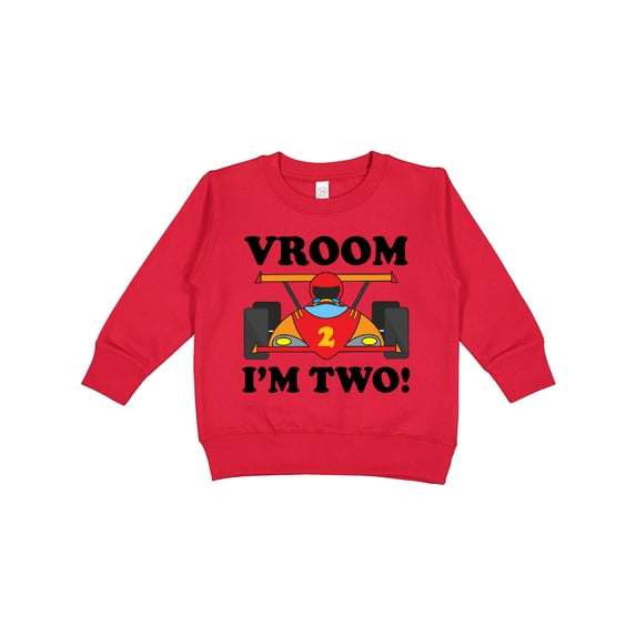 Inktastic 2nd Birthday Racing Car Toddler Sweatshirt
