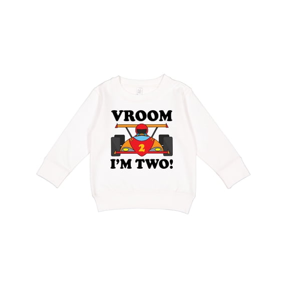 Inktastic 2nd Birthday Racing Car Toddler Sweatshirt