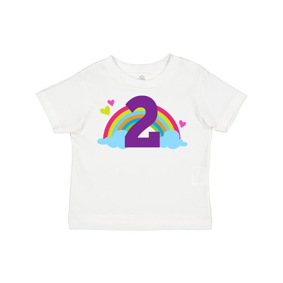 Inktastic 2nd Birthday Rainbow Cute Girls Girls Toddler T-Shirt