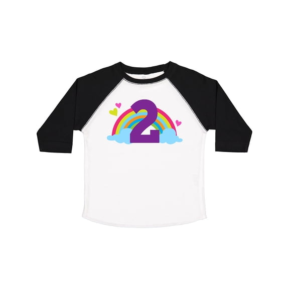 Inktastic 2nd Birthday Rainbow Cute Girls Girls Toddler T-Shirt