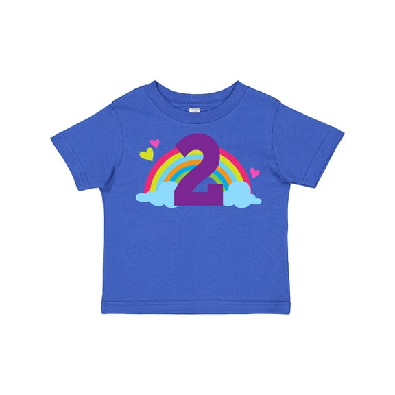 Inktastic 2nd Birthday Rainbow Cute Girls Girls Toddler T-Shirt