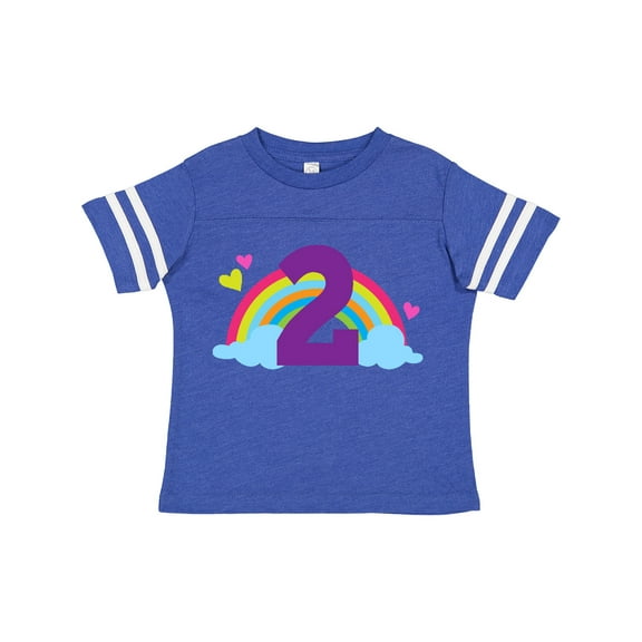 Inktastic 2nd Birthday Rainbow Cute Girls Girls Toddler T-Shirt