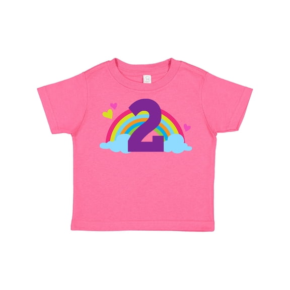 Inktastic 2nd Birthday Rainbow Cute Girls Girls Toddler T-Shirt