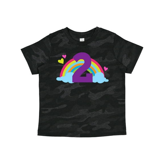 Inktastic 2nd Birthday Rainbow Cute Girls Girls Toddler T-Shirt