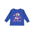 thumbnail image 1 of Inktastic 2nd Birthday Retro Flowers 2 Year Old Girl Girls Long Sleeve Toddler T-Shirt, 1 of 5