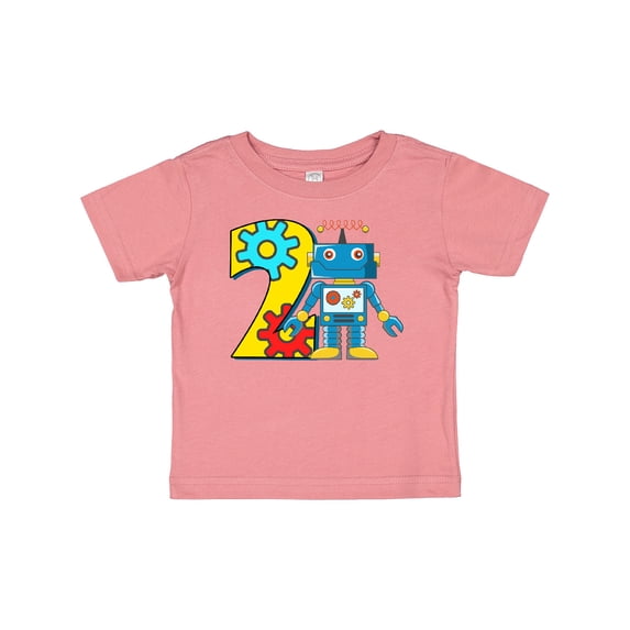 Inktastic 2nd Birthday Robot Boys or Girls Baby T-Shirt