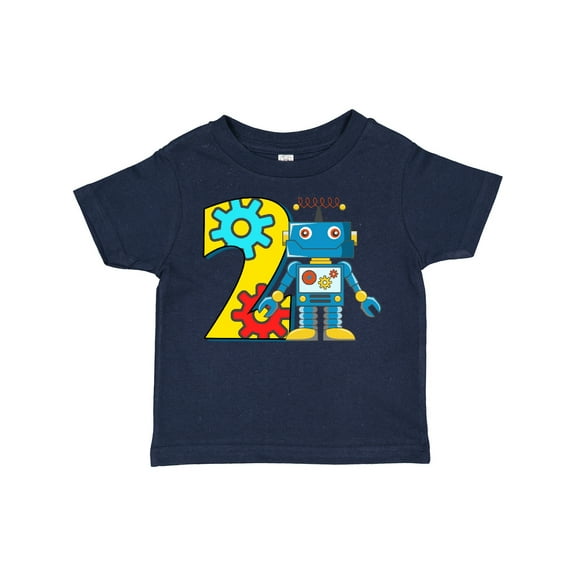 Inktastic 2nd Birthday Robot Boys or Girls Toddler T-Shirt