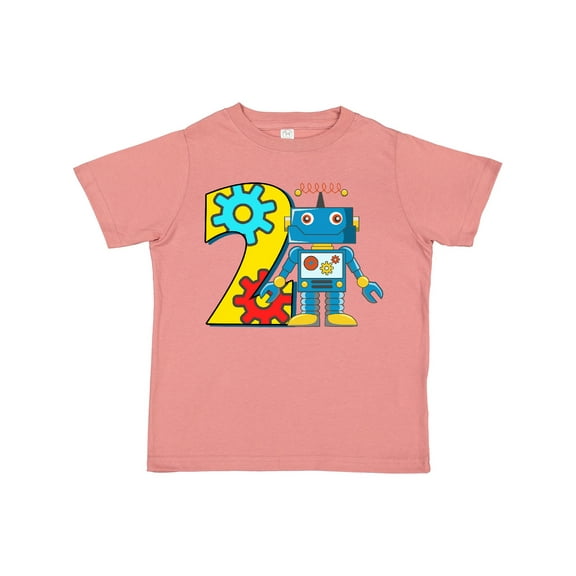 Inktastic 2nd Birthday Robot Boys or Girls Toddler T-Shirt