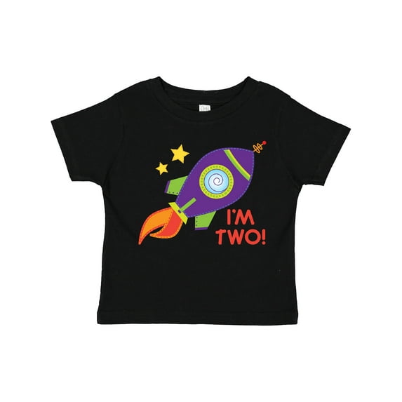 Inktastic 2nd Birthday Rocketship Space Party Boys or Girls Toddler T-Shirt