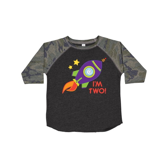 Inktastic 2nd Birthday Rocketship Space Party Boys or Girls Toddler T-Shirt