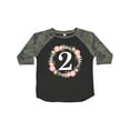 thumbnail image 1 of Inktastic 2nd Birthday Rose Wreath 2 Year Old Girl Girls Toddler T-Shirt, 1 of 5