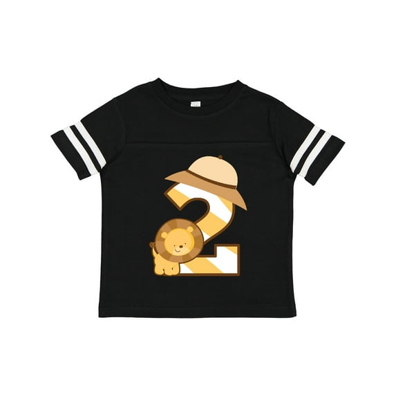 Inktastic 2nd Birthday Safari Lion 2 Year Old Boys or Girls Toddler T-Shirt