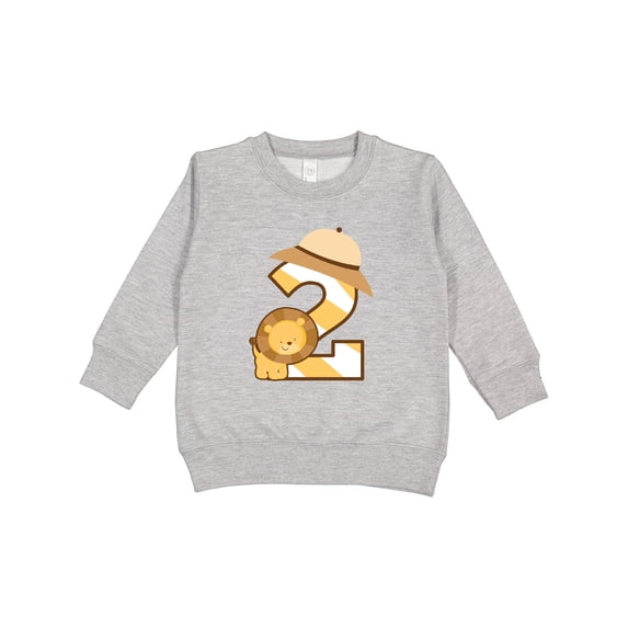 Inktastic 2nd Birthday Safari Lion 2 Year Old Toddler Sweatshirt
