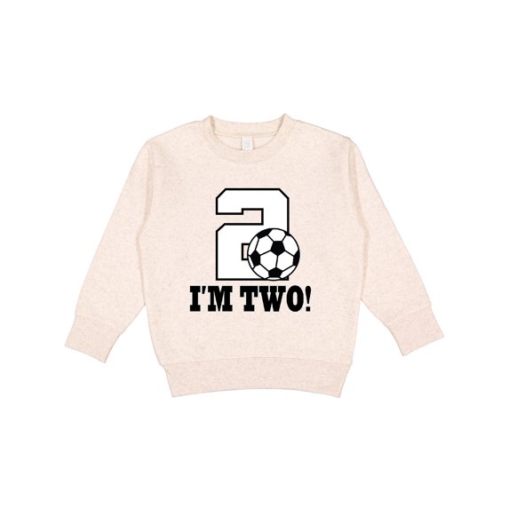 Inktastic 2nd Birthday Soccer Toddler Sweatshirt