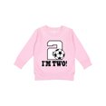thumbnail image 1 of Inktastic 2nd Birthday Soccer Toddler Sweatshirt, 1 of 4