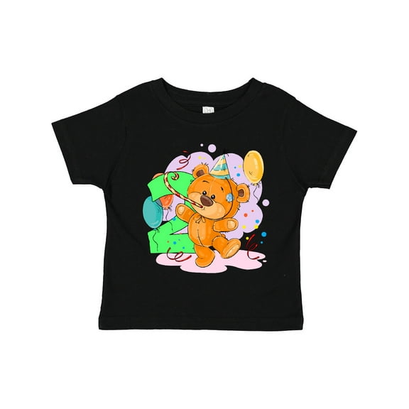 Inktastic 2nd Birthday Teddy Bear Boys or Girls Toddler T-Shirt