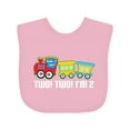 thumbnail image 1 of Inktastic 2nd Birthday Two Two Train Boys Baby Bib, 1 of 4