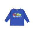 thumbnail image 1 of Inktastic 2nd Birthday Two Two Train Boys Long Sleeve Toddler T-Shirt, 1 of 5