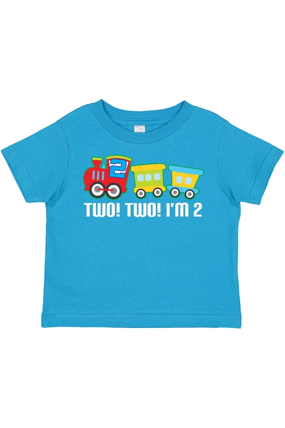 2nd Birthday Two Two Train Boys Toddler T-Shirt