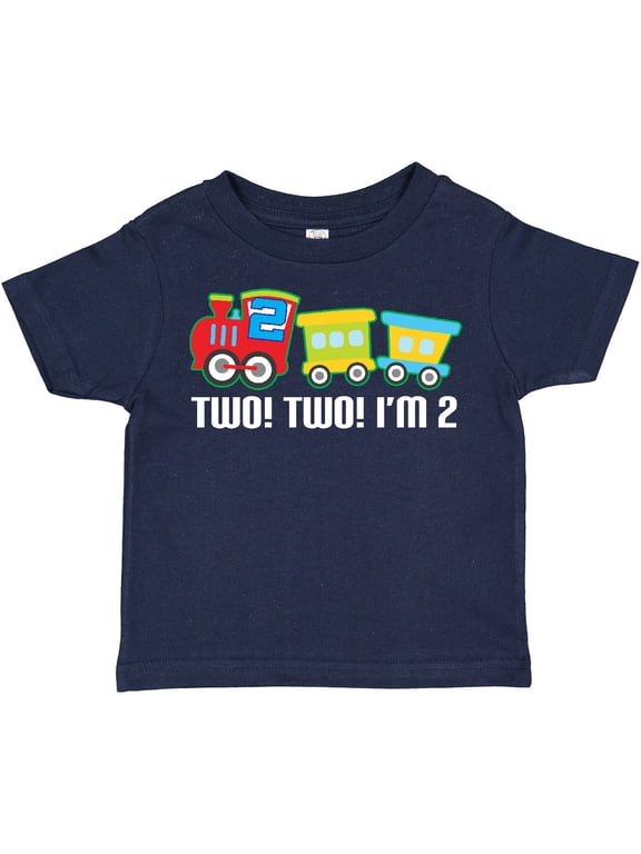 2nd Birthday Two Two Train Boys Toddler T-Shirt