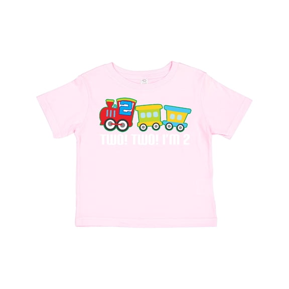 Inktastic 2nd Birthday Two Two Train Boys Toddler T-Shirt