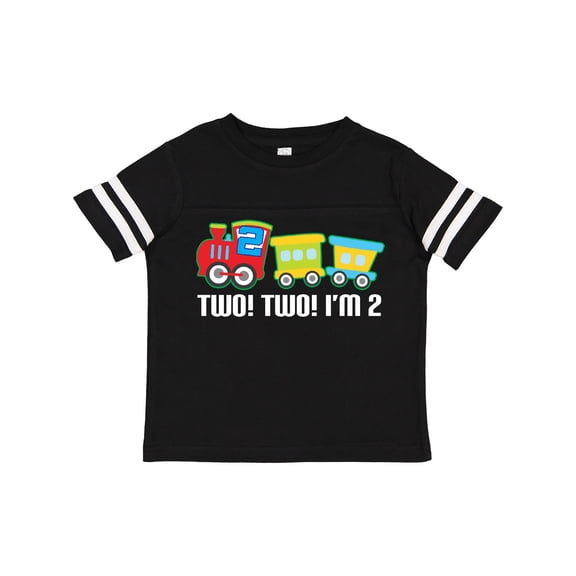 Inktastic 2nd Birthday Two Two Train Boys Toddler T-Shirt
