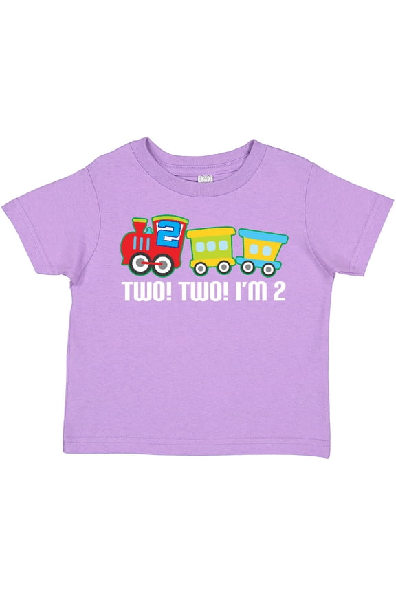 2nd Birthday Two Two Train Boys Toddler T-Shirt