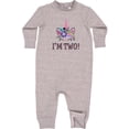 thumbnail image 1 of Inktastic 2nd Birthday Unicorn 2 Year Old Girl Baby Fleece Romper, 1 of 4