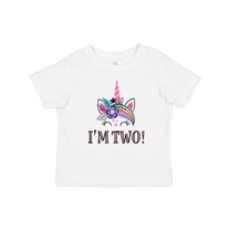 Inktastic 2nd Birthday Unicorn 2 Year Old Girl Girls Baby T-Shirt