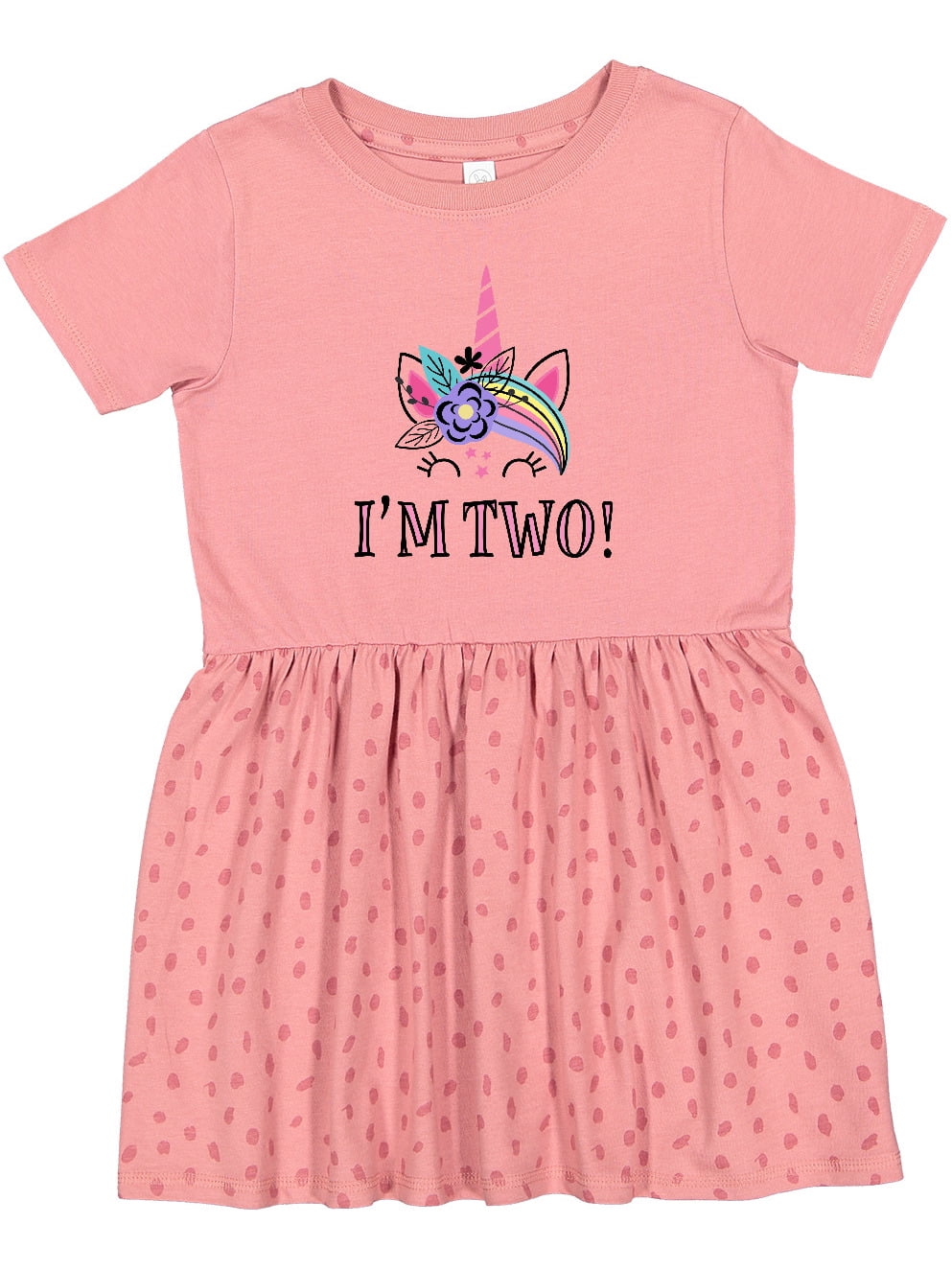 birthday dress 2 year old Inktastic 2nd Unicorn Girl Girls Toddler Plus Size A-line Bohemian plp-28253 Dress is also available SIZE:3XL