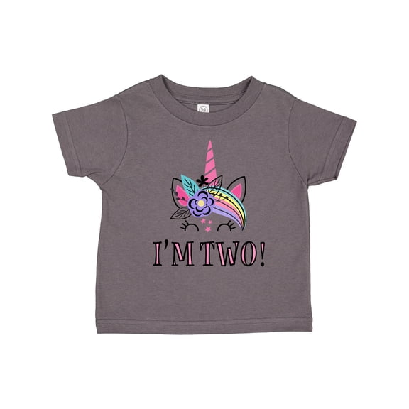 Inktastic 2nd Birthday Unicorn 2 Year Old Girl Girls Toddler T-Shirt