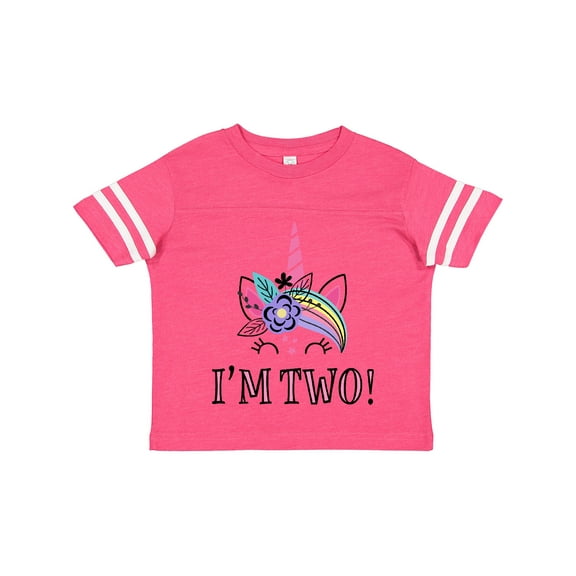 Inktastic 2nd Birthday Unicorn 2 Year Old Girl Girls Toddler T-Shirt