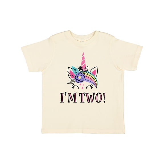 Inktastic 2nd Birthday Unicorn 2 Year Old Girl Girls Toddler T-Shirt