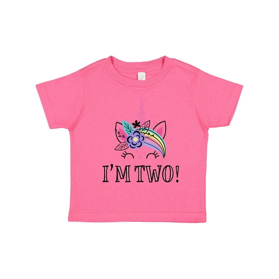 Inktastic 2nd Birthday Unicorn 2 Year Old Girl Girls Toddler T-Shirt