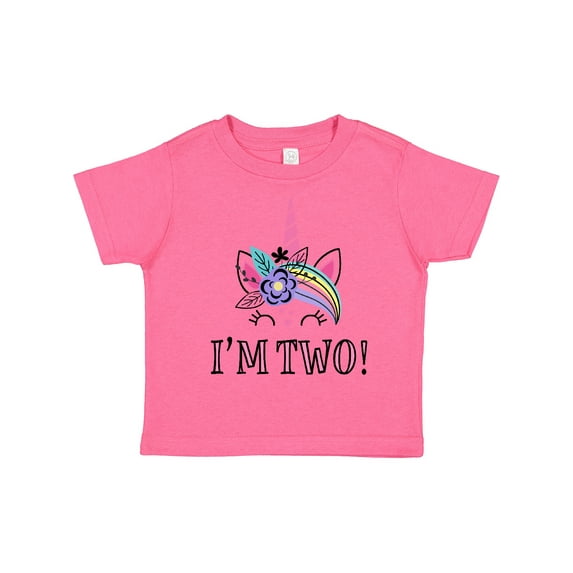 Inktastic 2nd Birthday Unicorn 2 Year Old Girl Girls Toddler T-Shirt
