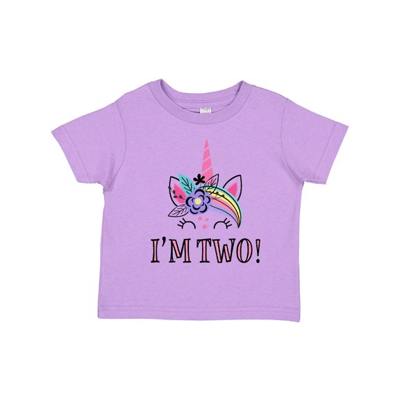 Inktastic 2nd Birthday Unicorn 2 Year Old Girl Girls Toddler T-Shirt